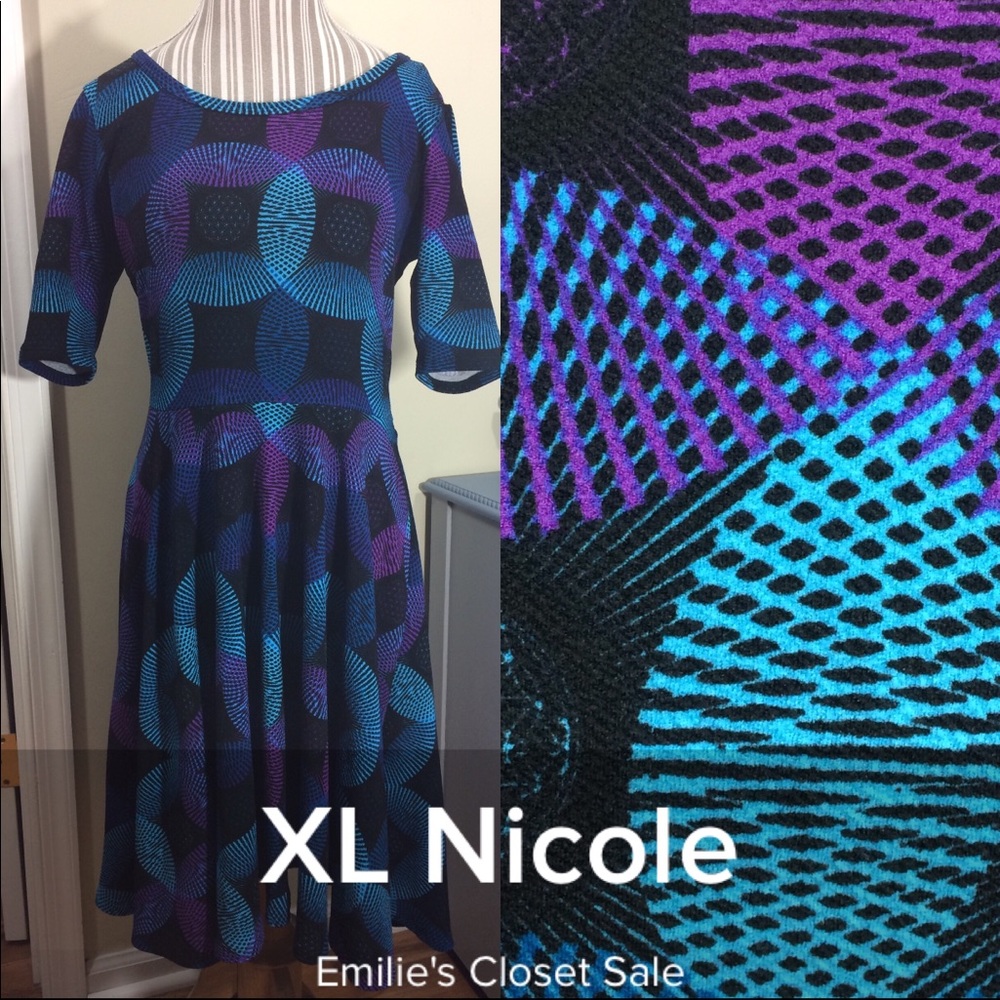 EUC LuLaRoe Nicole Dress